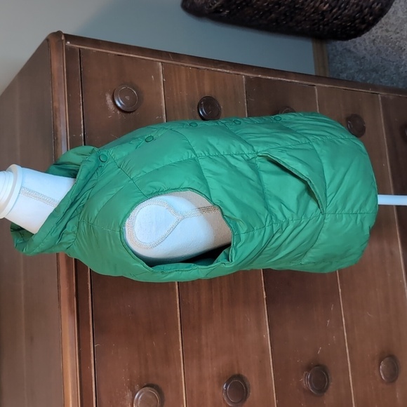 LAND’S END Down Filled Quilted Vest BRIGHT Green WMS Size M - Picture 5 of 14